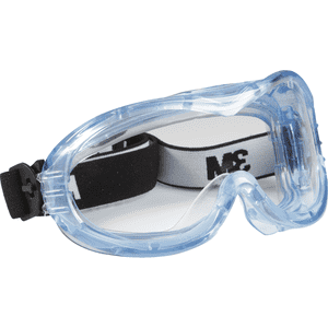 3M™ Vollsichtbrille FAHRENHEIT™, Kategorie II, EN 166, blau, farblose PC-Scheibe, 68g Bild 1