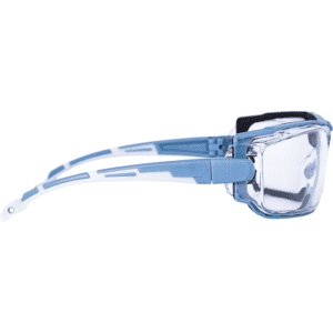 INFIELD Schutzbrille Milor, Kategorie II, EN 166, blau/grau, farblose PC-Scheibe, 35g Bild 2