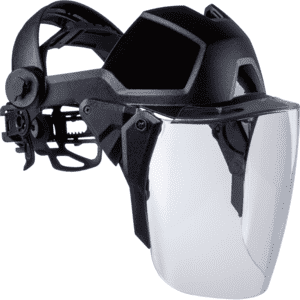 uvex Gesichtschutzsystem pheos faceguard 9790.211, Kategorie II, schwarz, PC, farblos, 391g Bild 1