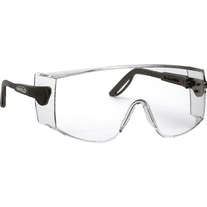 INFIELD Überbrille Astor XL, Kategorie II, schwarz, farblose Polycarbonat-Scheibe, 40g Bild 1