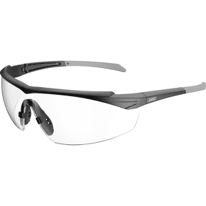 ABUS Schutzbrille Ocudo, Kategorie II, schwarz-grau, transparente PC-Scheibe, 27g Bild 1