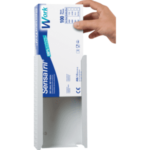Wandspender für Einmalhandschuhe, Stahlblech, inkl.Befestigungsmaterial, 255x140x85mm Bild 2