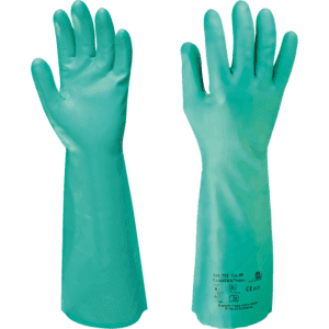 KCL Chemikalien-Schutzhandschuh Camatril® 732, Kategorie III, grün, Nitril, 400mm, Größe 9 Bild 1