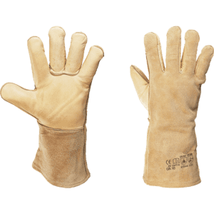 teXXor® Schweißerschutzhandschuh VESUV, Kategorie II, beige, 360mm, Größe 10 Bild 1