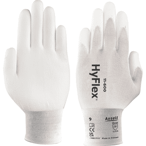 Ansell Schutzhandschuh HyFlex® 11-600, Kategorie II, weiß, Nylon, 240mm, Größe 6 Bild 2