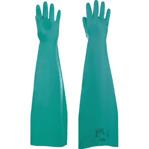 KCL Chemikalien-Schutzhandschuh Camatril® 733, Kategorie III, grün, Nitril, 600mm, Größe 9 Bild 1