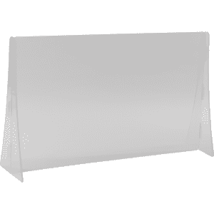 Infektionsschutzscheibe, Standfüße außen, Milchglasoptik, Kunststoff, ca. 1000 x 600mm Bild 3