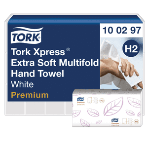 TORK Xpress® Multifold- Handtücher H2, weiß, Papier, 2-lagig, 21 x 100 Tücher / VE Bild 1