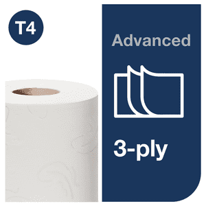 TORK Toilettenpapier Premium T4, 3-lagig, weiß, Tissue, 30 Rollen / Verpackungseinheit Bild 2