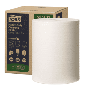 TORK Premium Reinigungstücher 530 W1, W2, W3, weiß, Vlies, 32x38cm, 280 Tücher/Rolle Bild 1
