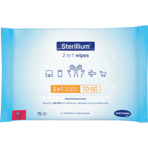 HARTMANN Desinfektionstücher Sterillium® 2in1 wipes, 15 Tücher / VE Bild 1