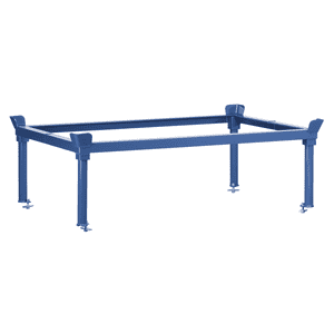 fetra® Aufsetzrahmen f.Paletten-Fahrgestelle, blau, Stahl, 1210x810x370mm, 19kg Bild 1