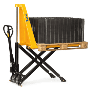 fetra Scheren-Gabelhubwagen, schwarz, Gesamtmaß 1540x5540mm, Tragkraft 1000kg, 110kg Bild 2