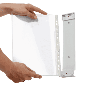 DURABLE FUNCTION Wall Module 5, Schichttafel- System für 5 Sichttafeln, grau Bild 2