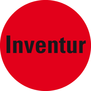 Markierungspunkt Inventur, hellrot, Haftpapier, ablösbar, Ø 37mm, 500 / Rolle Bild 2
