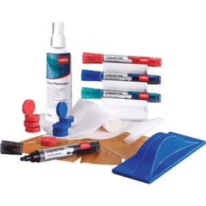 Zubehör für Whiteboard Essence, 4 Marker, Tafelwischer, Reinigungsspray, 10 Magnete Bild 1