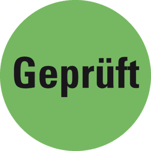 Markierungspunkt Geprüft, hellgrün, Haftpapier, ablösbar, Ø 25mm, 500 / Rolle Bild 1