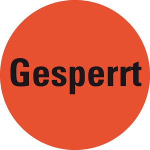 Markierungspunkte Gesperrt, hellrot, Haftpapier, ablösbar, Ø 25mm, 500 / Rolle Bild 1