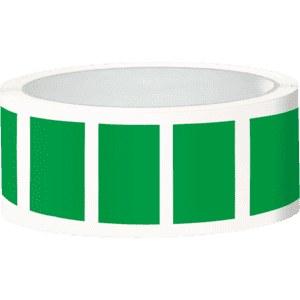 Etikett, eckig, beschriftbar, grün, Folie, selbstklebend, 50 x 25mm, 100 / Rolle Bild 1