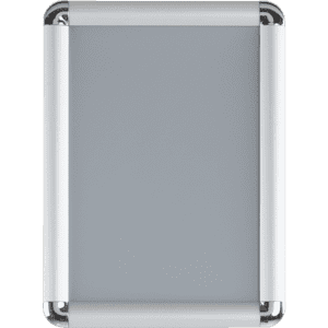 Wechselrahmen, mit runden Ecken, silber, Aluminium, Profilbreite 25mm, DIN A4 Bild 1