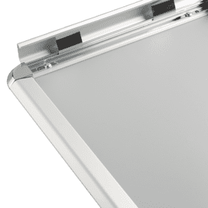 Wechselrahmen, mit runden Ecken, silber, Aluminium, Profilbreite 25mm, DIN A4 Bild 3