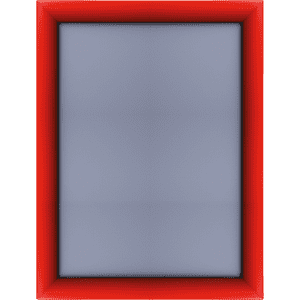 Wechselrahmen, mit Klapp-Profil, rot, Aluminium, Profilbreite 25mm, DIN A3 Bild 1