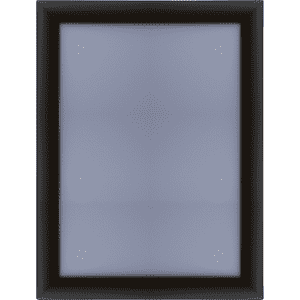 Wechselrahmen, mit Klapp-Profil, schwarz, Aluminium, Profilbreite 25mm, DIN A4 Bild 1