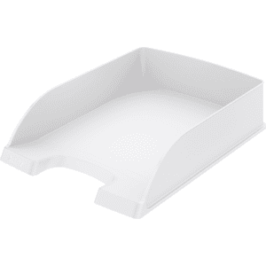 LEITZ Briefkorb plus, stapelbar, mit Beschriftungsfeld, weiß, 255x70x357mm, 5 / Verpackungseinheit Bild 1