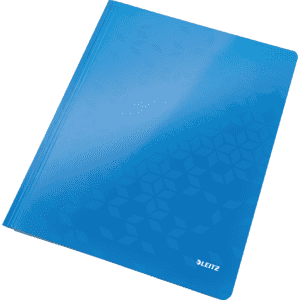 LEITZ WOW Schnellhefter, blau, PP- laminierter Karton, 240 x 3x310mm Bild 1
