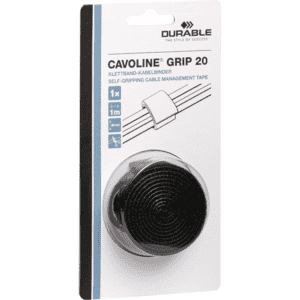 DURABLE, CAVOLINE® GRIP 20, Klett- Kabelbinder, schwarz, 100 x 2cm Bild 2