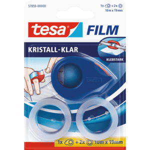 tesafilm® Mini Abroller, 2 x 10 m : 19mm kristall-klar Bild 2