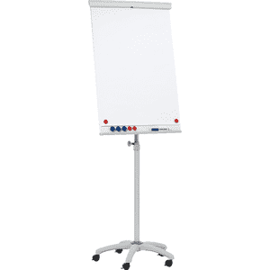 FRANKEN Flipchart X- tra- Line Mobil, hellgrau, Tafel 680 x 1050mm, Höhe 1800-2000mm Bild 1