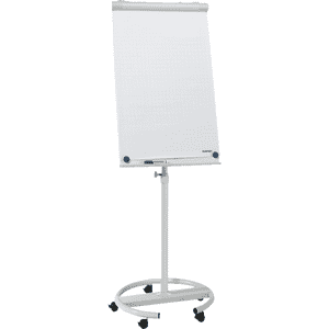 FRANKEN Flipchart ECO / Mobil, hellgrau, Metall, Tafel 680 x 1050mm, Höhe 2200mm Bild 1