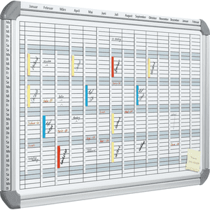 FRANKEN Multifunktionsplaner PRO, magnet./beschriftb, Tagesfeld 57x13mm, 945x615mm Bild 1