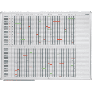 FRANKEN Personal - und Projektplaner, 35 Positionen mit je 2 Feldern, 1200x900mm Bild 1