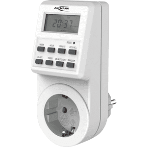 ANSMANN Digitale Wochen- Zeitschaltuhr AES6, weiß, mit LCD Display, 125 x 85 x 60mm Bild 2
