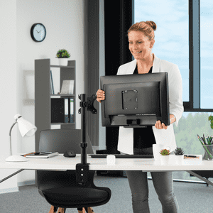hama Monitorhalterung, Klemmschr, höhenverstell-, schwenk-, neigbar, 114x144,6x406mm Bild 2