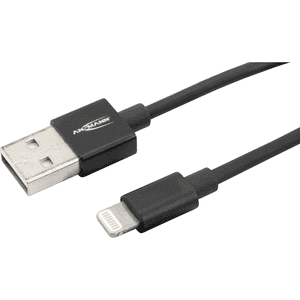 Lightning Daten und Ladekabel, für Apple- Geräte, schwarz, TPE- Kunststoff, 120cm Bild 3