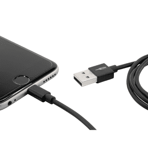 Lightning Daten und Ladekabel, für Apple- Geräte, schwarz, TPE- Kunststoff, 120cm Bild 4