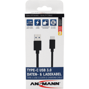 ANSMANN Daten-& Ladekabel USB- C 1700-0080, ca. 120 cm Bild 2