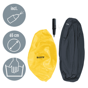 LEITZ Sitzball Ergo Cosy Active, mit stabilem Tragegriff, grau, Ø 65cm Bild 3
