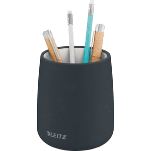LEITZ Cosy Stifteköcher, samtgrau, Durchmesser: 85mm, Höhe: 108mm Bild 2