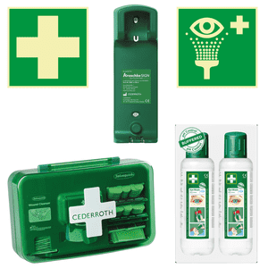Vorteils- Set CEDERROTH mit Pflasterspender Plus, mit Wandhalterungen Bild 1