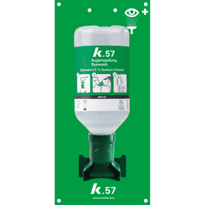 K.57 Augenspülstation Single 500, Wandmontage, 1x500ml/Flasche gem.DIN EN 15154-4 Bild 2