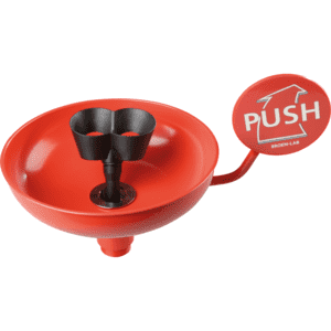 BROEN- LAB Augendusche Fundamental Alpha, DIN EN 15154 Teil 1/2, rot, Ø 274mm Bild 1