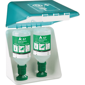 SecuBox® Augenspülstation, zur Wandmontage, 2 x 500ml- Flaschen, 236 x 225 x 125mm Bild 1