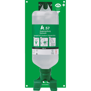 K.57 Augenspülstation Duo 1000, DIN EN 15154-4, Wandmontage, inkl.Flasche(1000ml) Bild 1