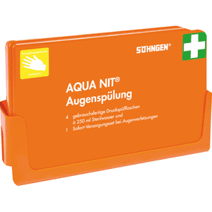 SÖHNGEN® Augenspülbox Aqua NIT®, mit Füllung, Wandhalterung, 260 x 160 x 80mm Bild 1