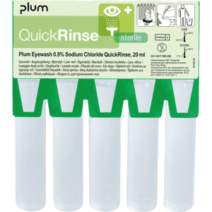 Augenspülampullen QuickRinse, 0,9% Natriumchlorid-Lösung, 20ml/Ampulle, 20 / Verpackungseinheit Bild 1