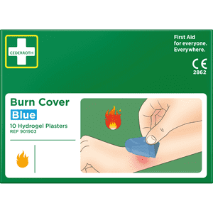 CEDERROTH Pflaster Burn Cover, farblich detektierbar, 74x45mm, 10 / Verpackungseinheit Bild 1
